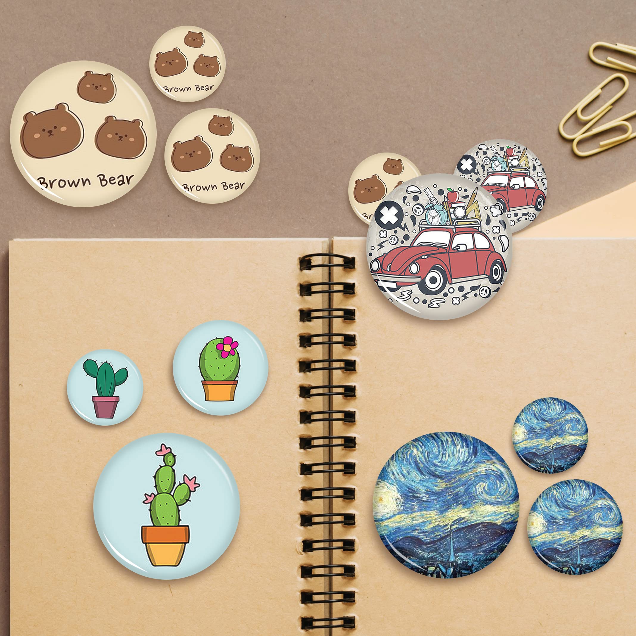 Amazon.com: Onemorello 200 Sets (800 Pcs Total) 1.25 Button Maker